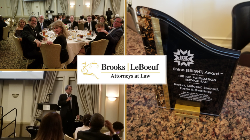 Brooks, LeBoeuf, Bennett, Foster & Gwartney, P.A. To Receive ICE Foundation Shine Bright Award