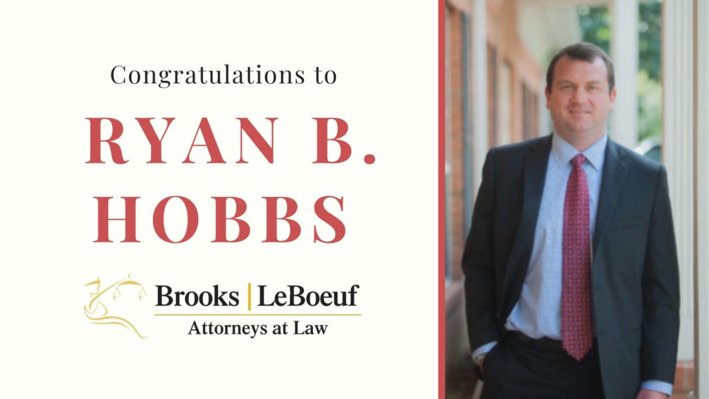 Attorney Ryan B. Hobbs Honored as Super Lawyer and Martindale-Hubbell AV Preeminent Rating